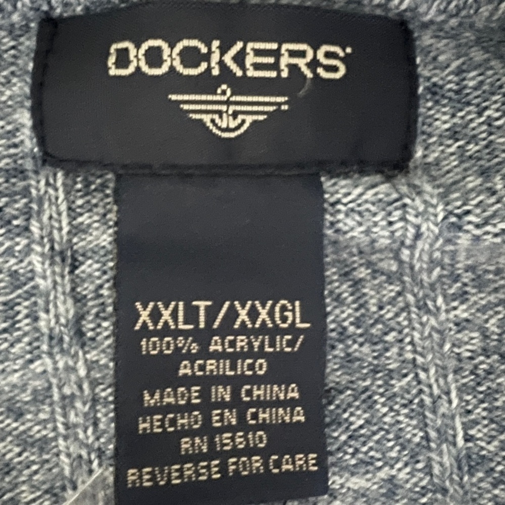 Dockers Men's Blue Textured Casual Shirt super soft - Picture 7 of 8